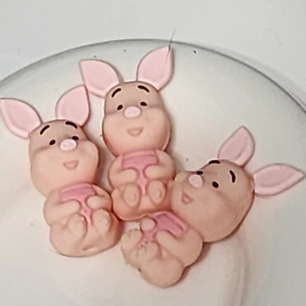 Pig Beads 2 Pcs Focal Bead Beaded Pen Jewelry Making Charms Silicone
